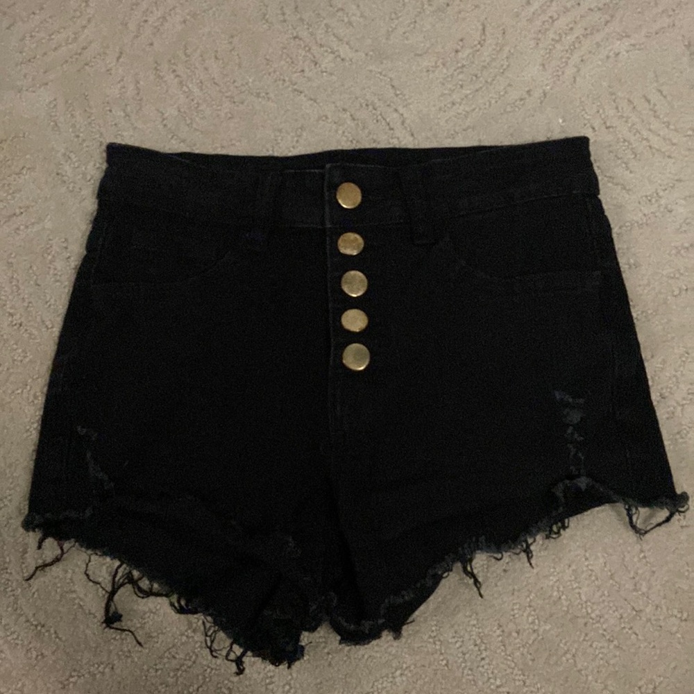 SHEIN black high rise shorts xs size 2 pick up from house in Phoenix Az